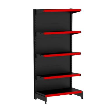 Imagem de Gôndola Preta Central Ponta 0,80m de Largura x 1,70m de Altura – Amapá - Vermelha