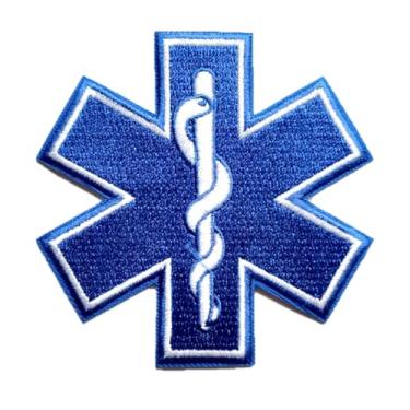 Imagem de PatchClub Patch Star of Life, 7,9 cm - Passar a ferro/costurar - EMS, patch de ambulância