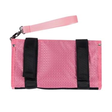 Imagem de UGPLM Bolsa de golfe pendurado saco de carrinho de carrinho versátil artigos esportivos dobradores golfistas de presente portátil bolsa de bola de golfe, Rosa