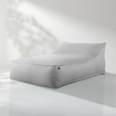 Imagem de Espreguiçadeira de Jardim Puff Para Casal – Sofá na Caixa By EcoFlame (Cinza)