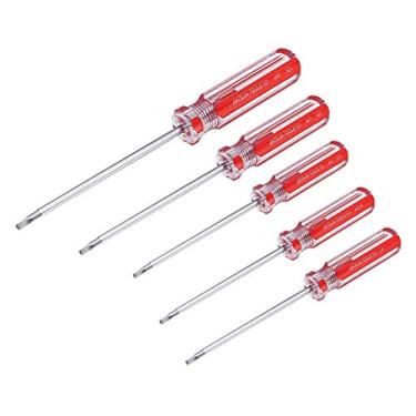 Imagem de XMHF Conjunto de chaves de fenda magnética com cabeça triangular 5 peças, 1,8 mm, 2,0 mm, 2,3 mm, 2,7 mm, 4,2 mm