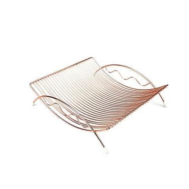 Imagem de Cesta de frutas para cozinha, cesta de frutas vazada, prateleira de armazenamento de metal para doces de frutas, prato de frutas para sala de estar, prateleira de ferro forjado