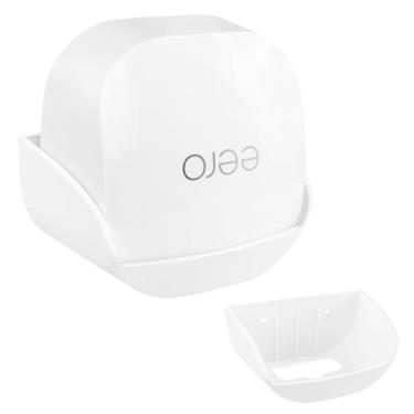 Imagem de Huafly Suporte de parede sem parafuso para eero 6+ WiFi, suporte adesivo VHB, suporte adesivo forte, sem ferramentas, sem perfuração, sem furos, branco (1 pacote)