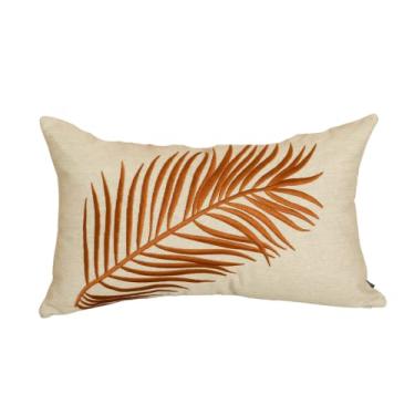 Imagem de Almofada Folhas Cobre Retangular