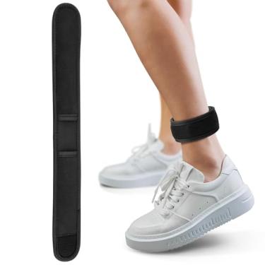 Imagem de Xxerciz Pulseira de tornozelo compatível com Fitbit Inspire 3, Fitbit Charge 6 Fitness Tracker, pedômetro, alça de tornozelo para homens e mulheres (médio)