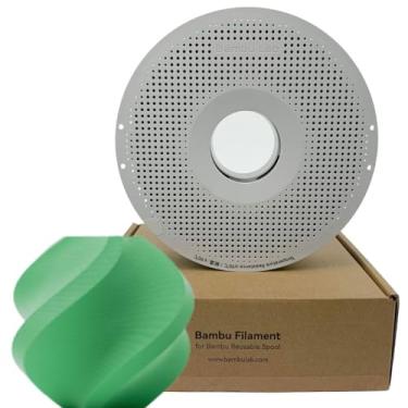 Imagem de Filamento 3d Bambu Lab Pla Matte Fosco 1kg 1,75mm Com Carretel Reutilizável Cor Verde Grama 11500