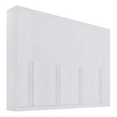 Imagem de Guarda Roupas Casal Daymond 8pts Branco Mdf Móveis D'doro - D'Doro Móv