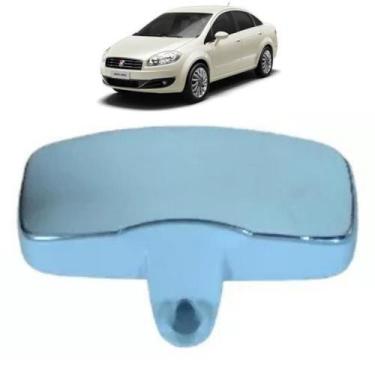 Imagem de Espelho Retrovisor Console Teto Fiat Idea Linea Uno Mobi Moldura Inter