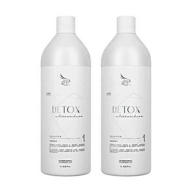 Imagem de Kit 2 Shampoo Anti-resíduos Detox Zap Limpeza Profunda 1 Litro
