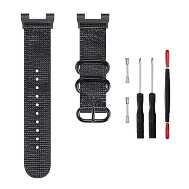 Imagem de Pulseira de relógio de nylon compatível com Casio SGW 100/SGW-200/GW-3000B/GW-3500B, pulseira esportiva de substituição para homens e mulheres (preto)