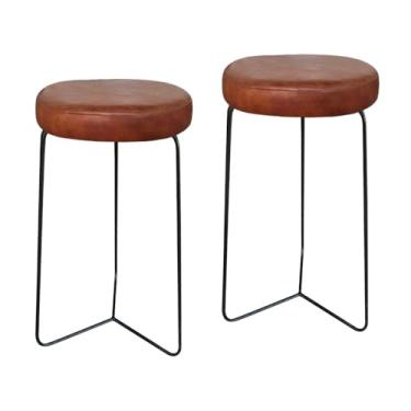 Imagem de Kit 2 Banqueta Banco Aço Média Cozinha Bar Balcão 60cm Whisk