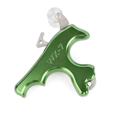 Imagem de ZSHJGJR Auxiliares De Liberação Arco E Flecha Com Gatilho Composto 3 Dedos Para Adultos/Jovens, Acessórios Caça Tiro (Verde)