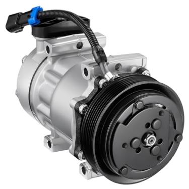 Imagem de SYKRSS 78595 Compressor A/C de ar condicionado com embreagem compatível com Kenworth C500 C540 C550 K100 K100E K130 K150 T2000 T300 T400 T450 T600A T660 T800 W9000