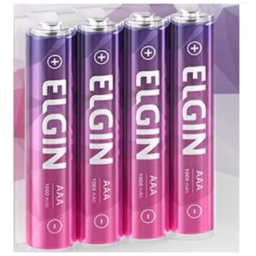 Imagem de Pilha recarregável AAA 900mAh com 4 unidades Palito ORIGINAL