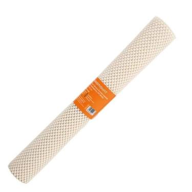 Imagem de Forro para gaveta antiderrapante pvc quadradinho off white l 45 x c 1,