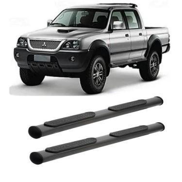 Imagem de Estribo L200 GLS 2006 2007 Preto Oblongo Cabine Dupla - Solar