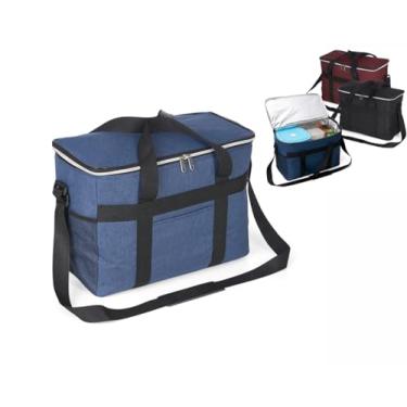 Imagem de Bolsa termica Academia 33 litros Marmiteira Bag Lanches Quentinhas Cooler Trabalho Viagem Academia Marmita (AZUL)