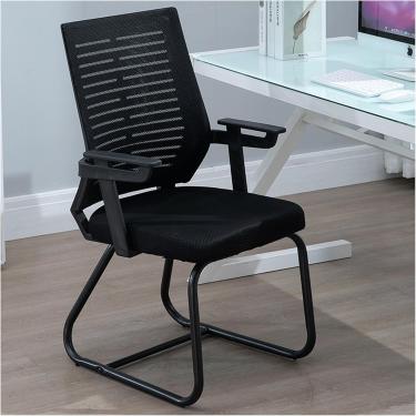 Imagem de GAMING DE ESCRITÓRIOS Cadeira de cadeira-cadeira e malha confortável em casa sem rodas, suporte de braço, almofada de backrest de látex atualizada para estudo, trabalho, executivo, vida, qua