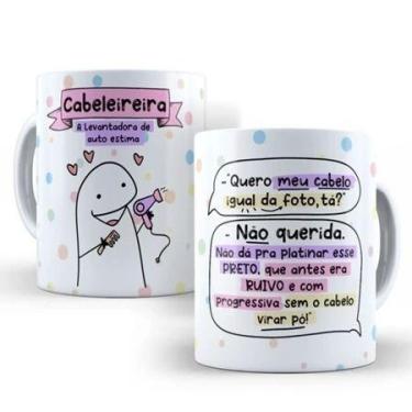 Imagem de Caneca Personalizada Porcelana Profissões cabeleireira - loja dinka