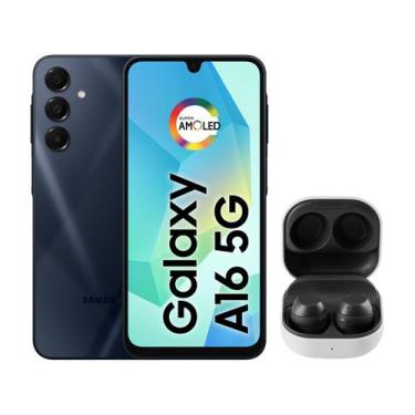 Imagem de Smartphone Samsung Galaxy A16 256GB Azul Escuro - 5G 4GB RAM + Galaxy 