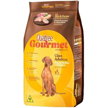 Imagem de Quatree Gourmet Sem Corantes Cães Adultos Raças Médias e Grandes 20kg