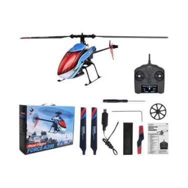 Imagem de Helicóptero De Avião RC Para Iniciantes WLtoys K200 2.4G 4CH Giroscópi