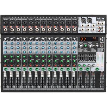 Imagem de Mesa De Som Sotex Sp1202ux 12 Canais Combo Interface Usb, 110V/220V (B