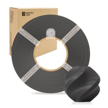 Imagem de Filamento de refil básico PLA 1,75 mm de alta velocidade, fácil de imprimir, ecológico com RFID para Bambu Lab X1, X1C, P1S, P1P, A1, A1 MINI AMS 1KG (2,2 lbs) Exclui carretel +/- 0,03 mm (cinza