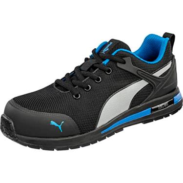 Imagem de PUMA Tênis feminino Levity Knit Low Astm Eh, Preto/azul, 41