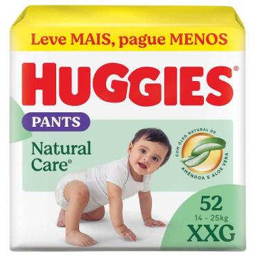 Imagem de Fralda Roupinha Huggies Natural Care Tamanho XXG Pacote Hiper 52 Unida
