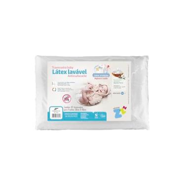 Imagem de Travesseiro para Bebê Látex Lavável- Capa em Percal 180 frios - Integralmente lavável em máquina - P/fronhas 30x40cm - Fibrasca