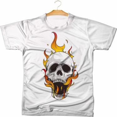 Imagem de Camiseta Skull Personalizada Caveira Adulto Infantil - 06 - MAHALO CAM
