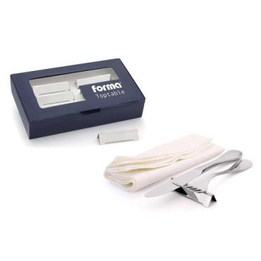 Imagem de Descanso Apoio de Talheres Top Table 6 Peças Aço Inox Forma