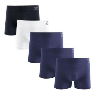 Imagem de Kit 5 Cuecas Boxer Zee Rucci Masculina Microfibra Poliamida - Zee Rucc