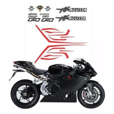 Imagem de Kit Adesivo Compatível Mv Agusta F4 2014 Preta Completo 013