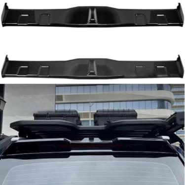 Imagem de Spoiler traseiro de carro Spoiler de porta-malas Spoiler de porta-malas Spoiler de teto de asa Kit de corpo de queixo compatível com acessórios externos Deep Blue G318 (aparência de carbono)