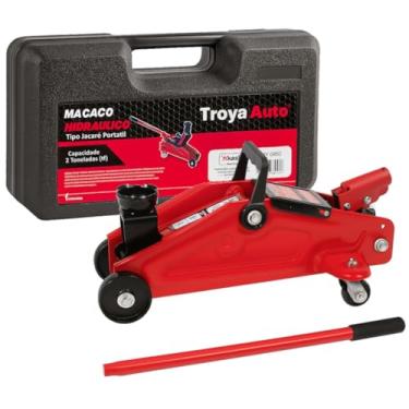 Imagem de Macaco Hidráulico Automotivo Tipo Jacarézinho Portátil 2 Toneladas Universal Com Maleta 2ton
