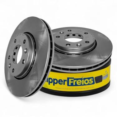 Imagem de Par Disco de Freio Dianteiro Ventilado HF 571 Compatível com Duster Oroch Captur Fluence – 280mm 5 Furos