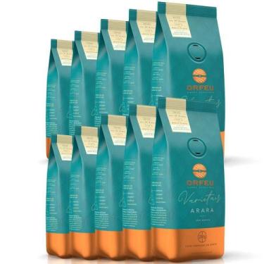 Imagem de Café Em Grãos Premium Orfeu Arara Kit 10 Pacotes De 250G
