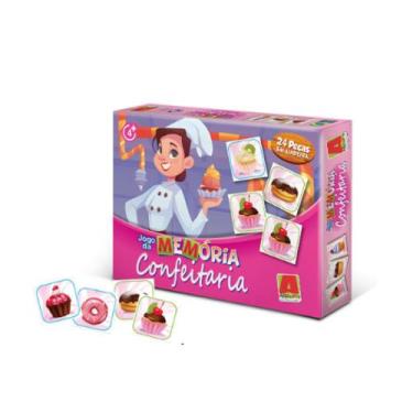 Imagem de Jogo da Memória Em Madeira Confeitaria - Algazarra