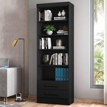 Imagem de Estante Livreiro Kenner Preto Fosco