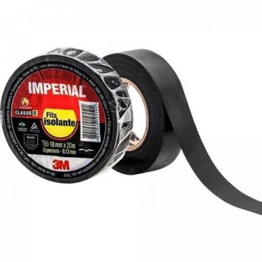 Imagem de Fita Isolante 18mm x 20m Silm Preta Imperial 3M - DEZ / 10 F002