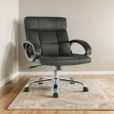 Imagem de Cadeira Office Executiva Presidente Tecido Preto Ate 120kg