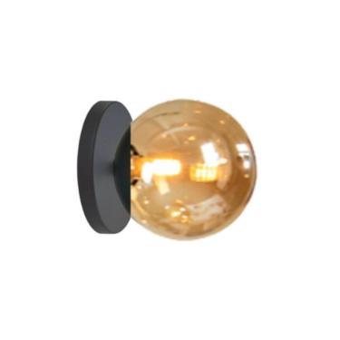 Imagem de Arandela Moderna Preto Fosco 12,5cm x 12cm G9 Bivolt