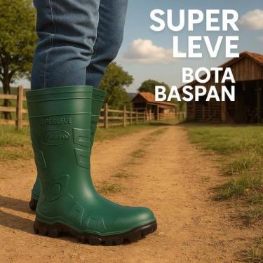 Imagem de Bota borracha galocha baspan superleve verde 37 a 44, Verde, 37
