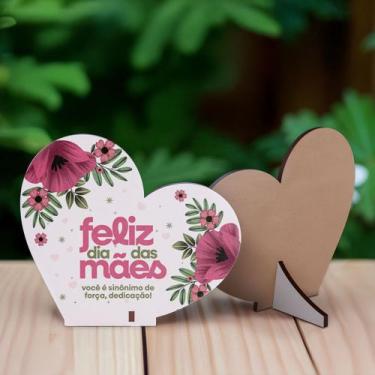 Imagem de Kit 10 Coração MDF Homenagem Especial para o Dia das Mães - Deliquadro