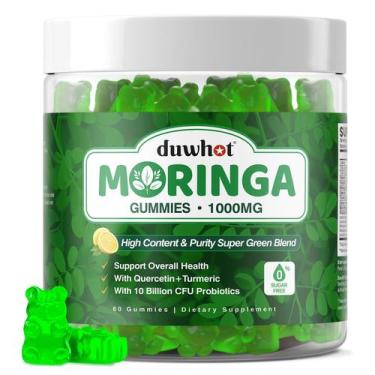 Imagem de Suplemento Moringa Gummies duwhot para mulheres e homens 60 mastigávei