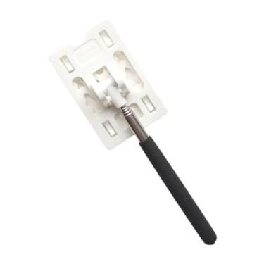 Imagem de MotiveTech Porta-cartão de Garagem Telescópico, Suporte de Estacionamento, Poste de Estacionamento, Poste de Pedágio, Branco, Tamanho real