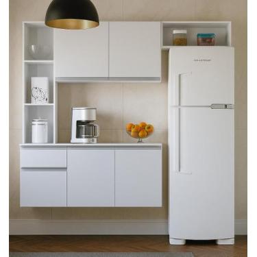 Imagem de Kit Armário De Cozinha Completo Suspenso 163cm 5 Portas E 2 Gavetas Co