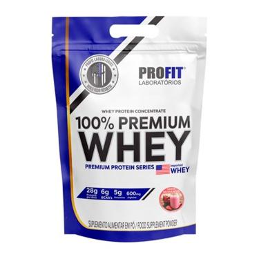 Imagem de Whey Protein 100% Whey Premium 840g Morango Profit